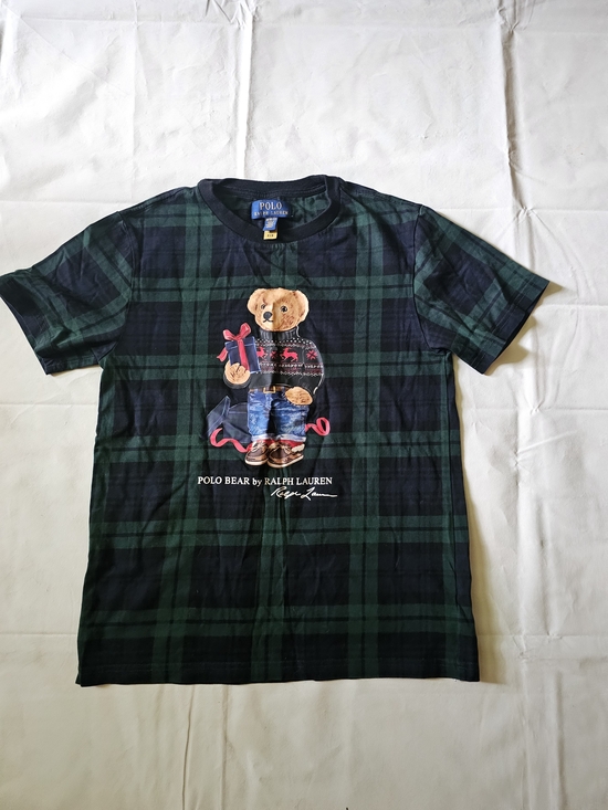 Polo Ralph Lauren Other - Ralph Lauren Polo Bear Plaid Short-Sleeve T-Shirt - Navy/Green